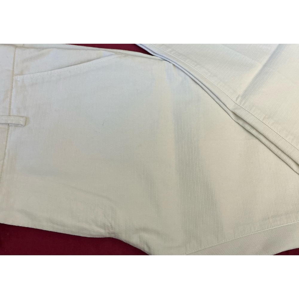 Takeshi Kurosawa, cotton, polyester blend, size 36,  skinny fit. Great texture.